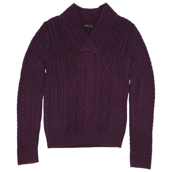 JEANNE PIERRE Sweaters - Jeanne Pierre Sweater Womens Medium Cable Knit Pullover V Neck Warm Cozy Layer